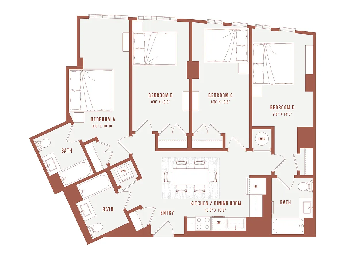 Floor plan Colette Co-Living I4