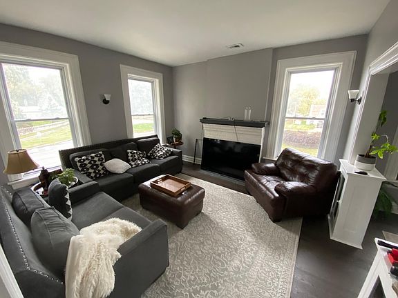 2nd floor Living room overlooking entrance to Tower Grove Park!