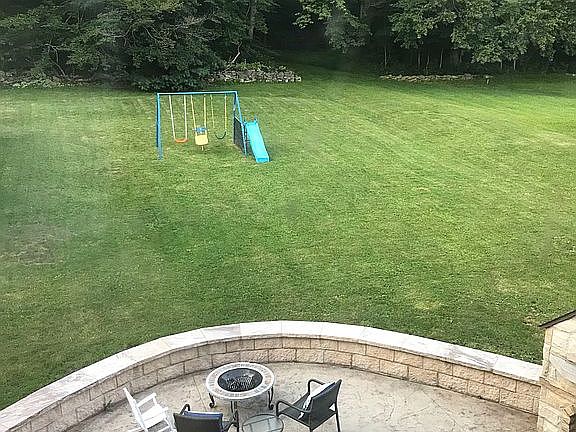 Backyard view from bedroom 1