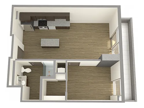 Floor plan 1X1
