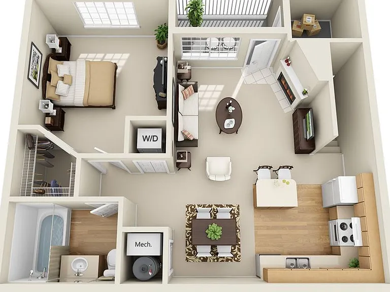 1 Bedroom | 1 Bath | 712 SF 1 Bedroom | 1 Bath | 712 SF
