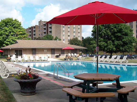 Our Olympic-sized pool invites you to relax and chill out