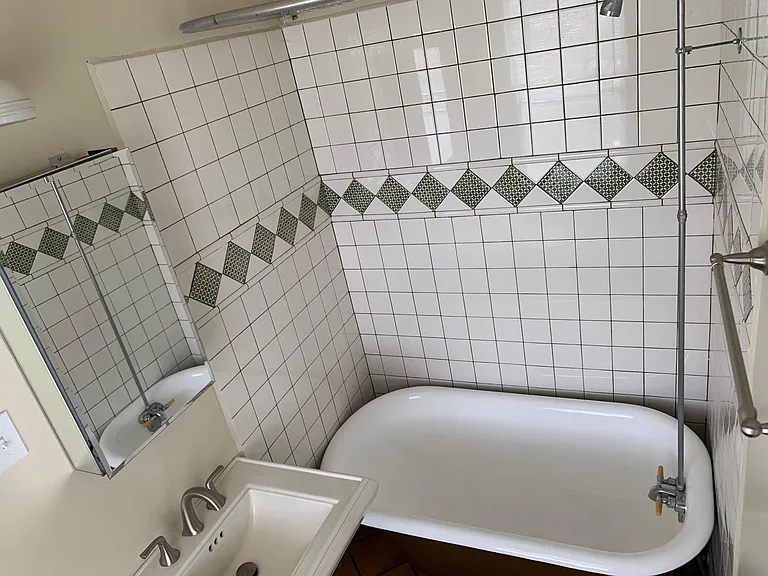 VINTAGE CLAWFOOT SHOWER/TUB COMBO