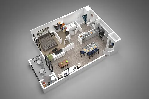Floor plan 1 Bed
