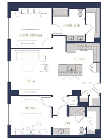 Floor plan The Bowie