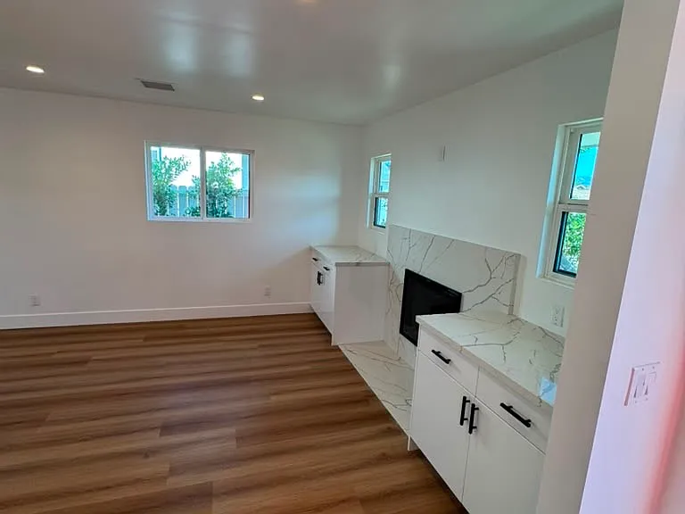 Electric fireplace with storage