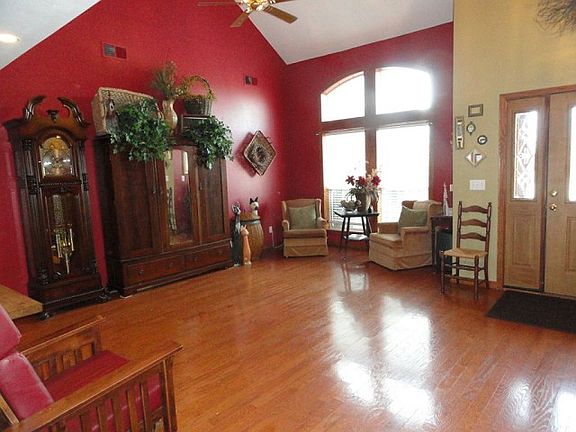 Gleaming hardwood floors welcome you 