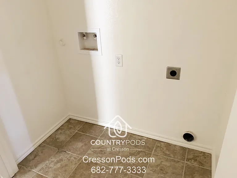 Laundry Hook Up in all homes - Cresson Pods Home for rent