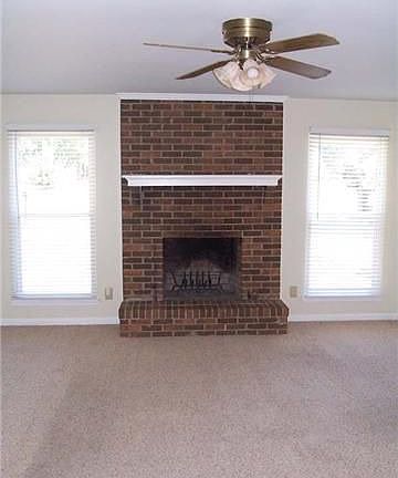 Large Brick Fireplace