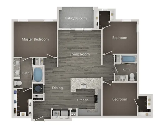 Floor plan 3B