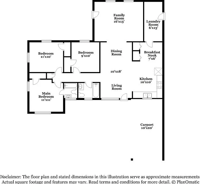 3 bed, 1.5 bath, 1243 sqft, $1,820 — Photo 2