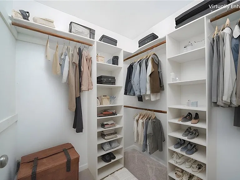 Master walk-in closet