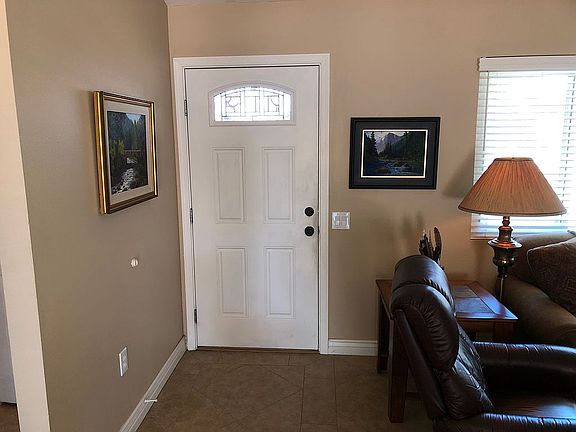 New front door with window