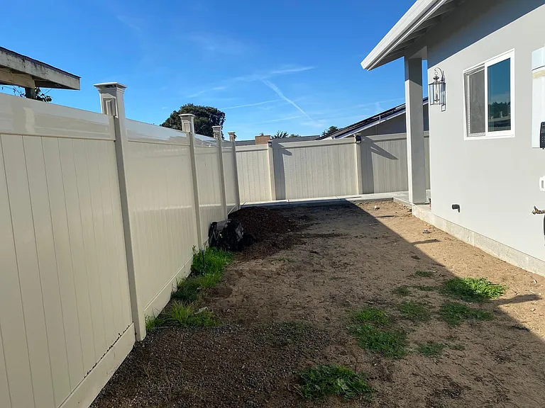 private fenced yard