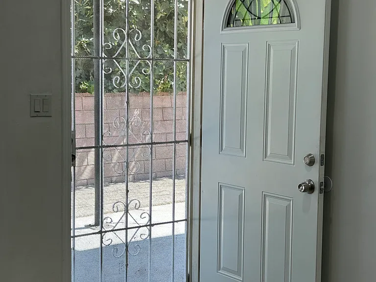 Front door and gate.