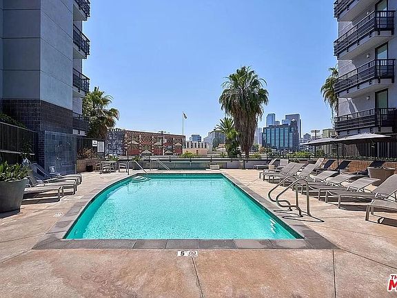 Pool and spa overlooking Arts District