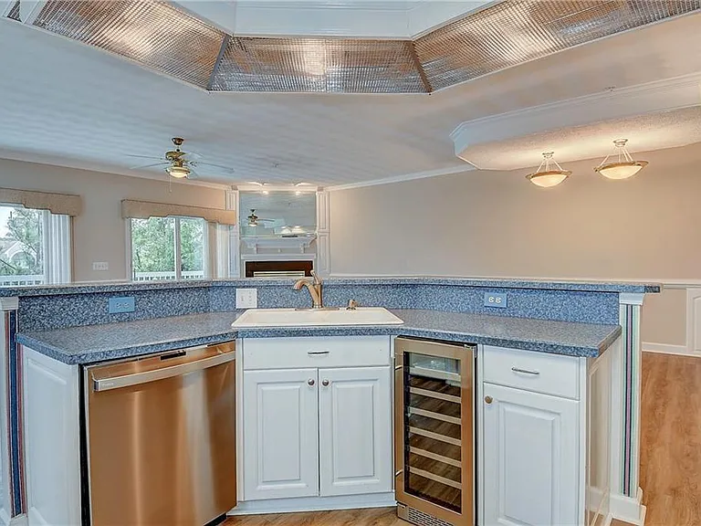 Open kitchen area