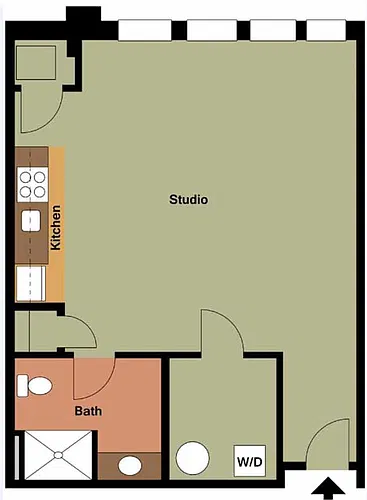Floor plan Studio