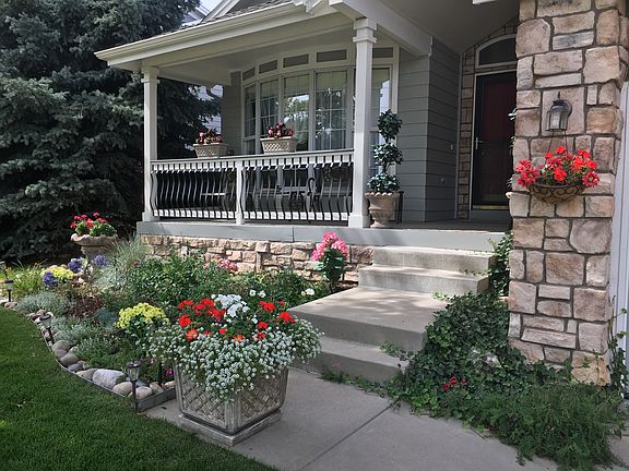 Beautiful perennial garden