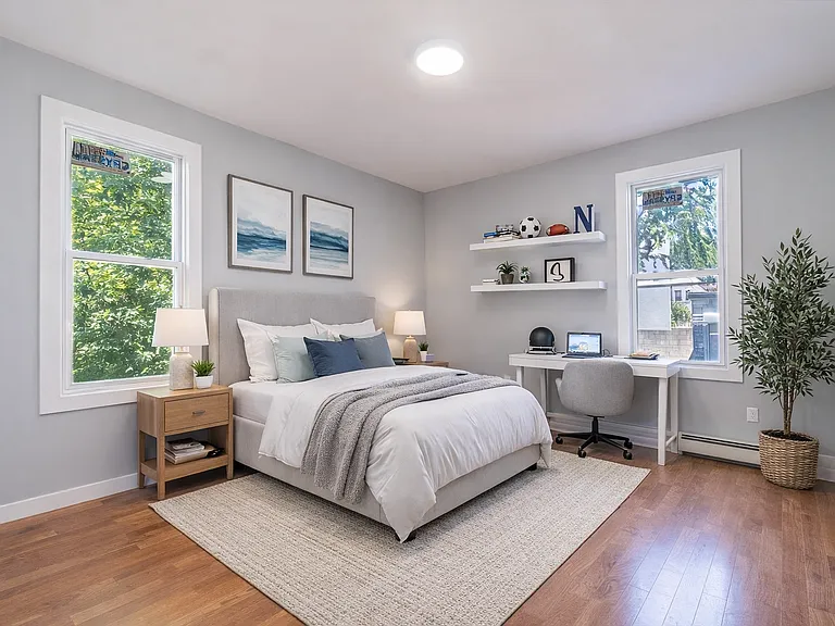Third bedroom virtually staged