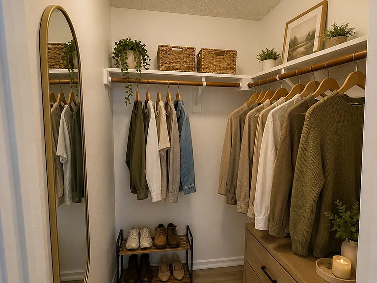 Bedroom 2 Walk In Closet Staged