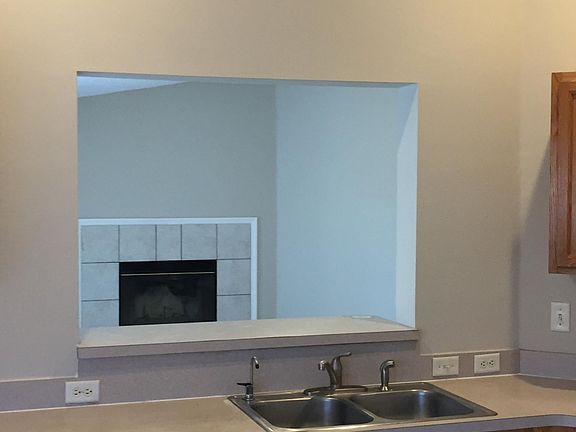 View to great room through kitchen