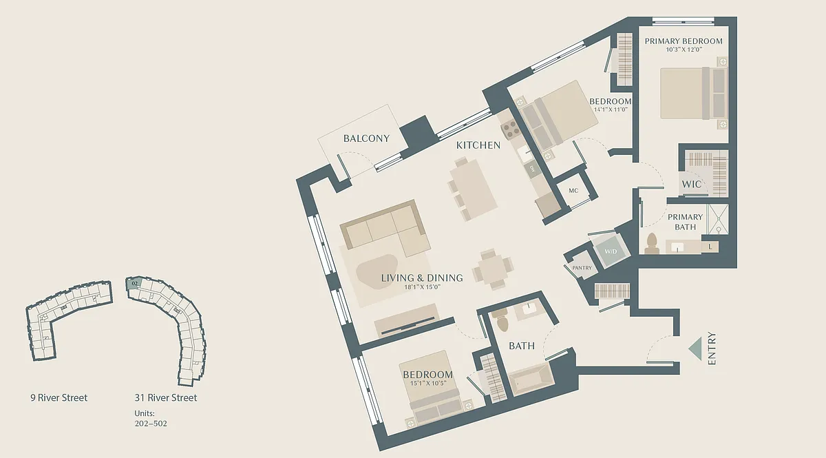 Floor plan Dickinson