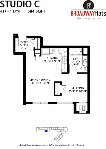 Floor plan Studio C