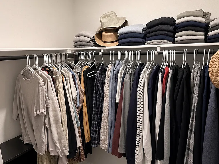Master walk in closet