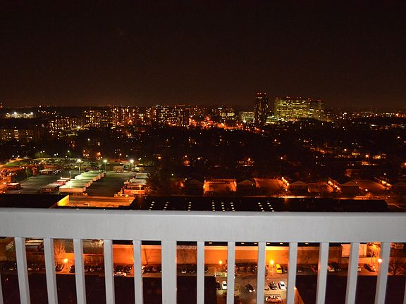 Balcony nightime view