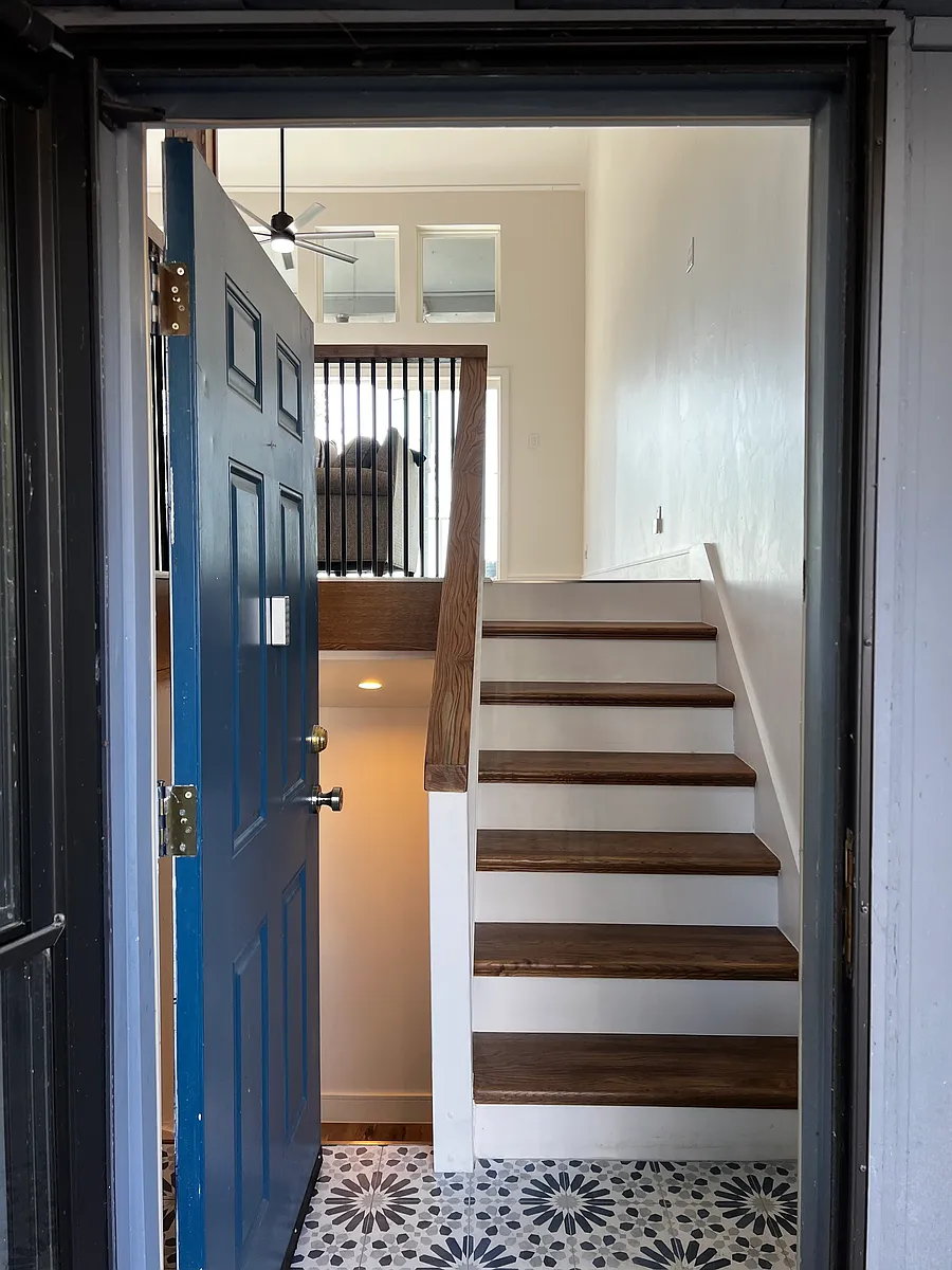 Entry; up to Living/Kitchen and Down to bedrooms/bathrooms - 300 Rush Creek Dr #A6