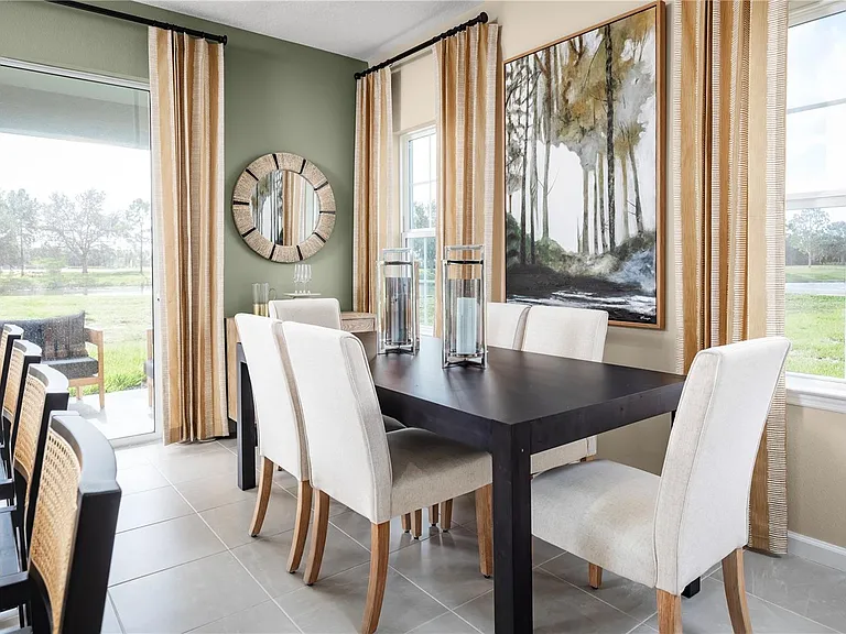 model home dining room