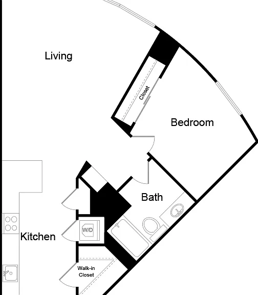 McKenzie - A - 1 Beds - 1 Baths - 877 Sq. ft.
