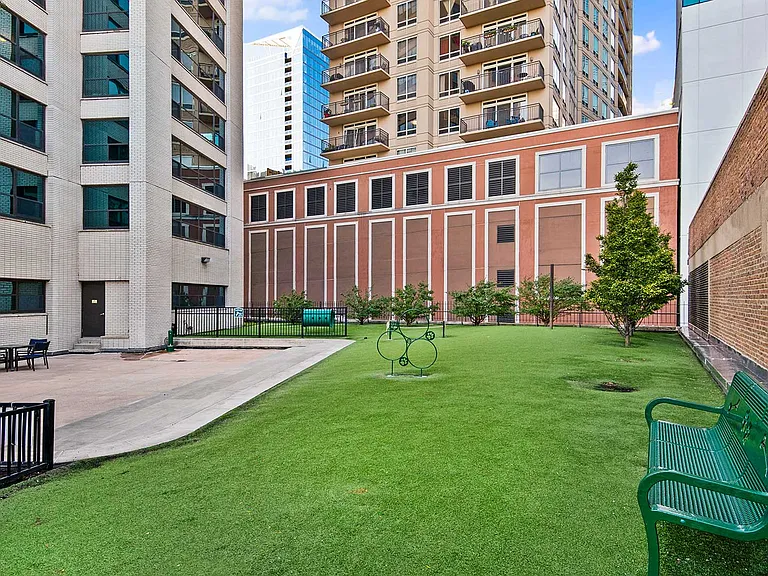 Your pup has an open leash dog park across the street and a private, outdoor dog deck here at home. Bath time is also fun in our fully-equipped dog spa.