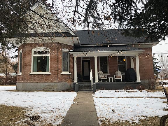Front of home in winter