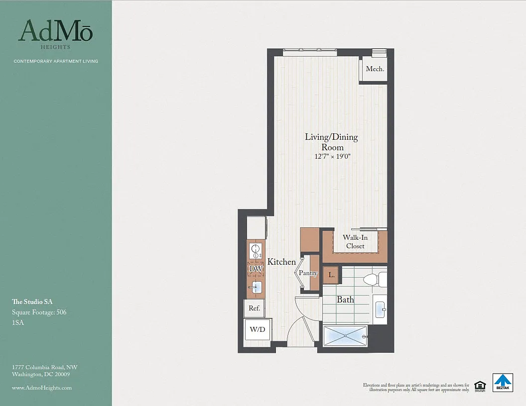 Floor plan The Studio SA