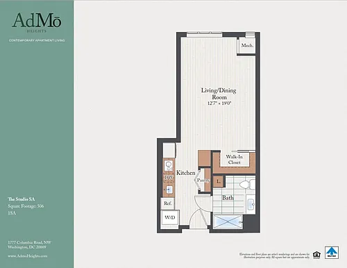 Floor plan The Studio SA