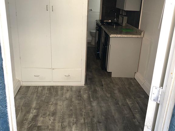 Closet with storage drawers