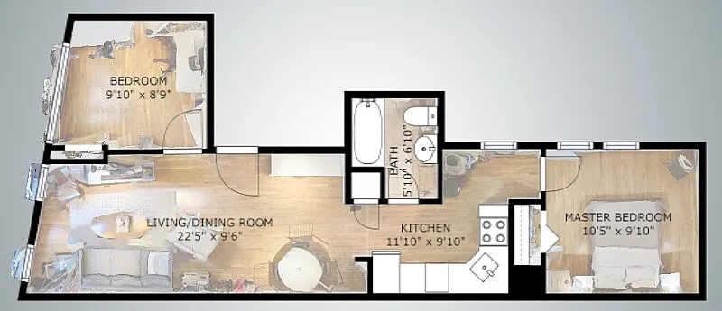 2 bed, 750 sqft, $3,795 — Photo 2