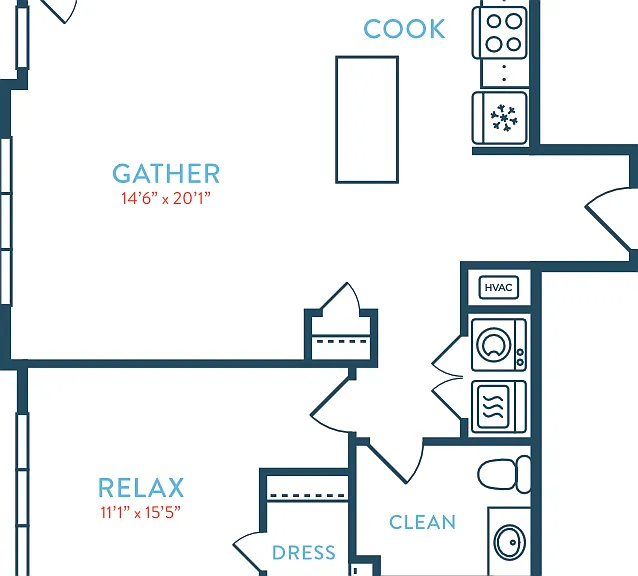 906 Berkeley A3 Floorplan Diagram