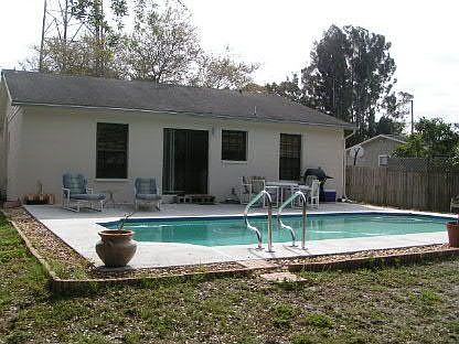 pool view from back yard