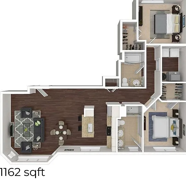 Athens 2BD 2Bath 1162sqft Athens 2BD 2Bath 1162sqft