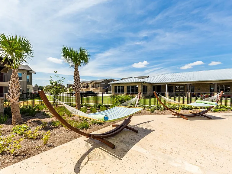 Hammocks in the Pool Area at Legacy Creekside Apartments, Texas