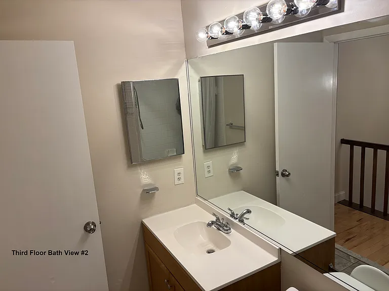 Third Floor Hall Bathroom View #2