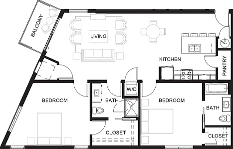 2 Bedroom 2 Bathroom Deluxe 2 Bedroom 2 Bathroom Deluxe