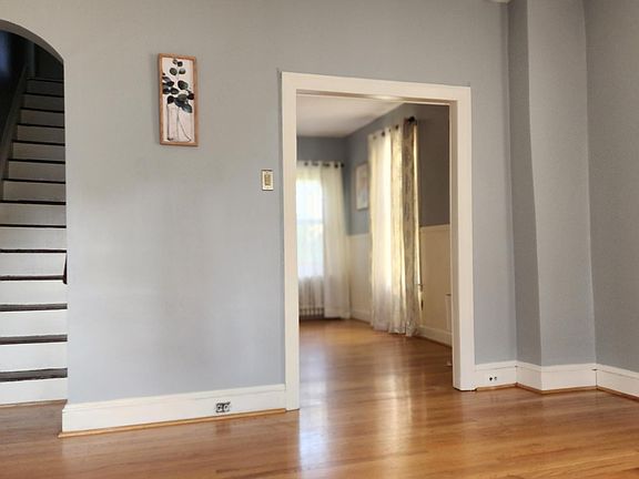Entrance to dining room and the stair case to the upstairs.