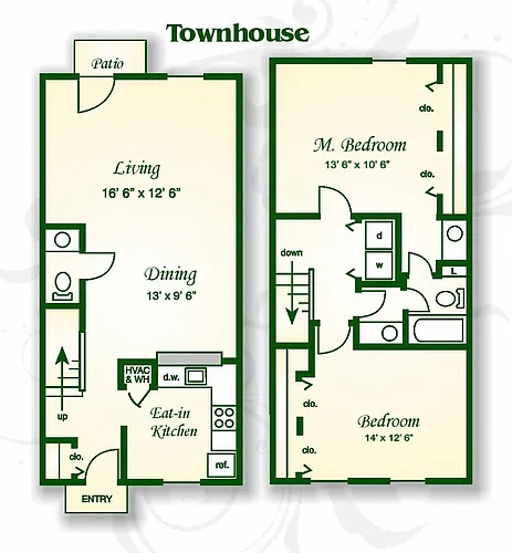 Floor plan The Juniper Townhouse EIK
