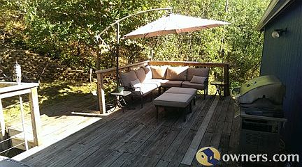 Amazing summertime seating on large rear deck