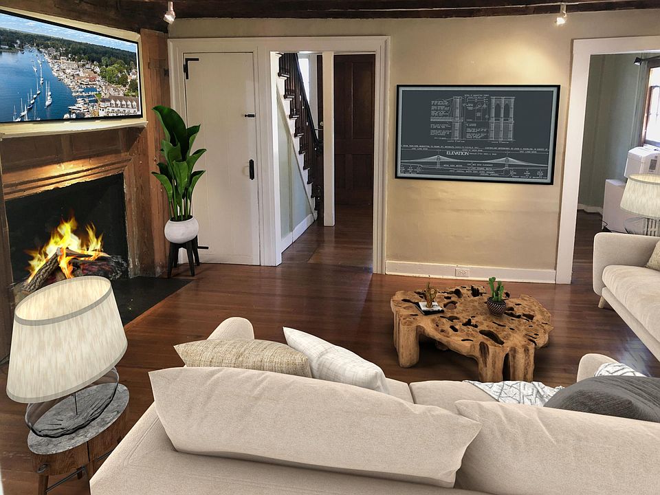 virtually staged family room