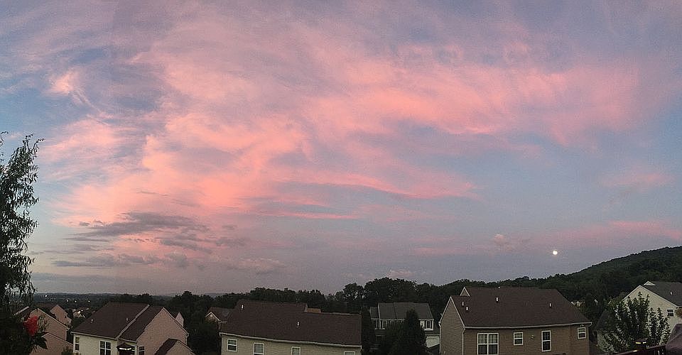 View off back kitchen deck. 